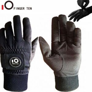 O Finger Ten Black Men's Winter Golf Glove